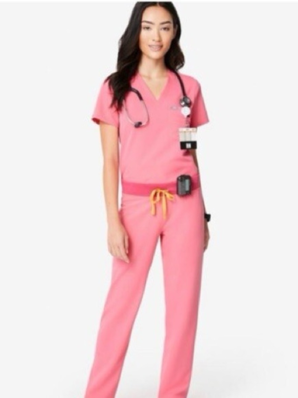 Figs Women's Neon Pink Scrubs
